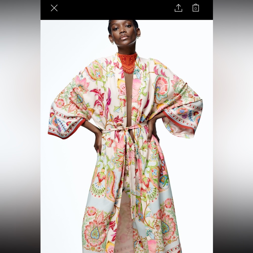 Zara kimono/ robe / duster - Picture 11 of 12